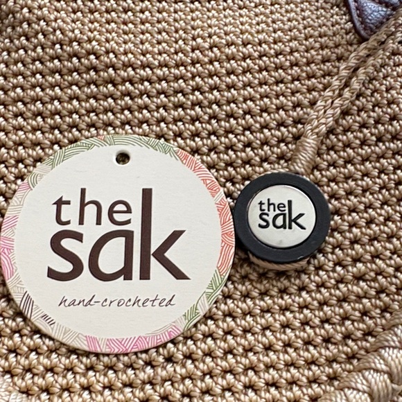 The Sak Beige Straw Tote with Brown Trim - Picture 15 of 16